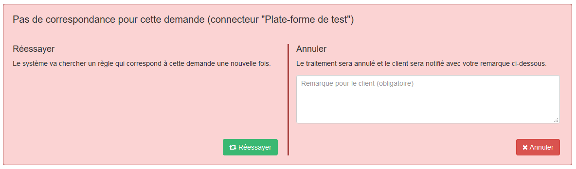 No processing associated